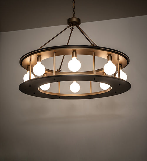 48" Wide Reginald 8 Light Pendant