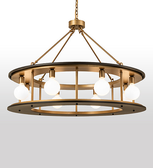 48" Wide Reginald 8 Light Pendant