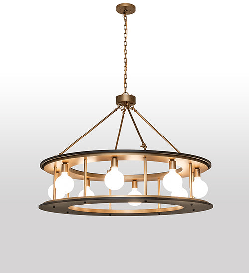 48" Wide Reginald 8 Light Pendant