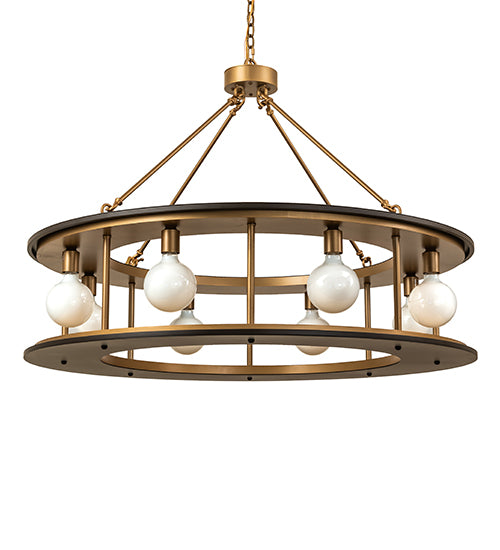 48" Wide Reginald 8 Light Pendant