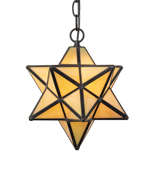 9" Wide Moravian Star Mini Pendant