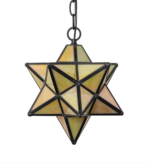 9" Wide Moravian Star Mini Pendant