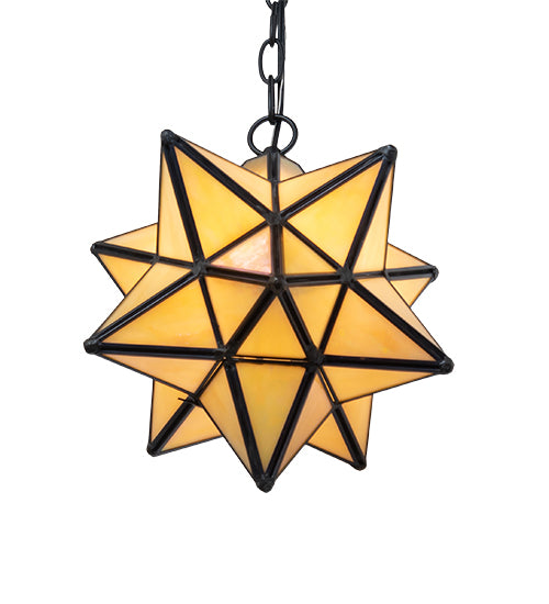 9" Wide Moravian Star Mini Pendant