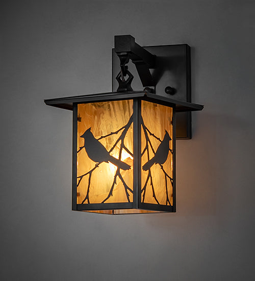 7" Wide Seneca Song Bird Wall Sconce