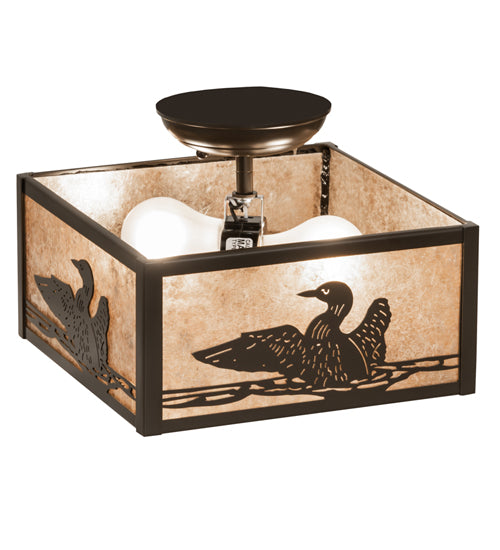 10" Square Loon Flushmount