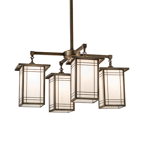 33" Wide Hyde Park Wright 4 Light Chandelier