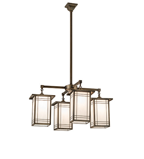 33" Wide Hyde Park Wright 4 Light Chandelier