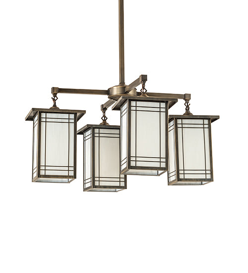 33" Wide Hyde Park Wright 4 Light Chandelier