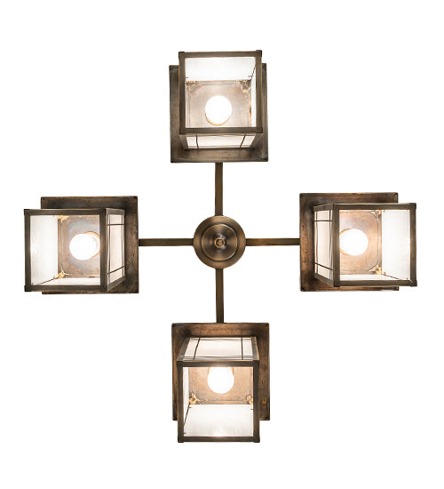 33" Wide Hyde Park Wright 4 Light Chandelier