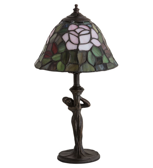 12"H Tiffany Rosebush Mini Lamp