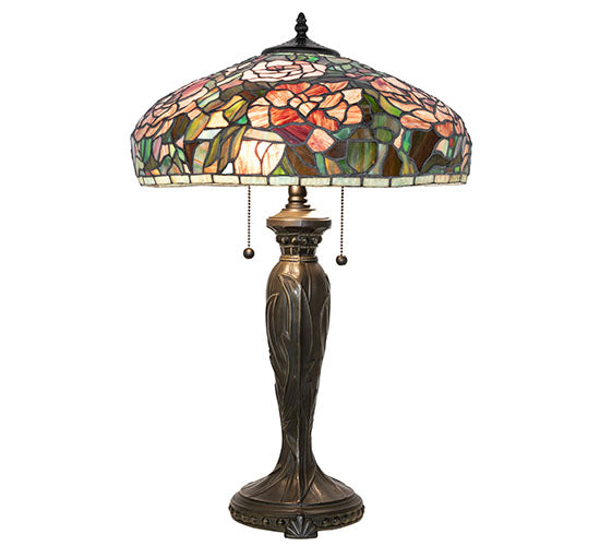 26" High Tiffany Peony Table Lamp