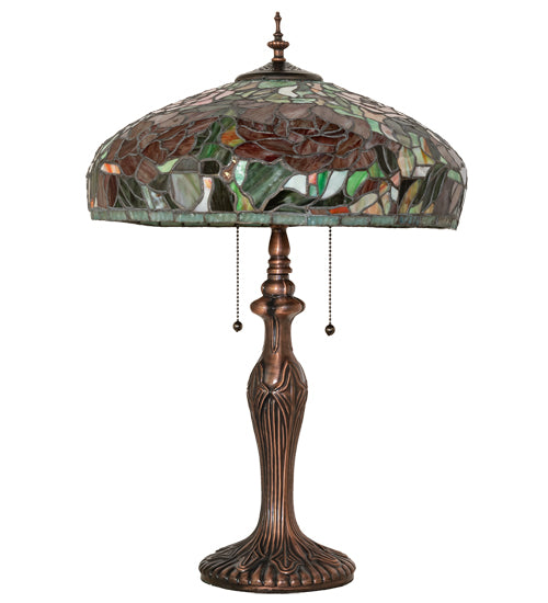 25" High Tiffany Peony Table Lamp