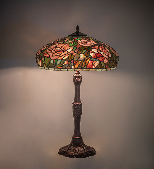 26" High Tiffany Peony Table Lamp