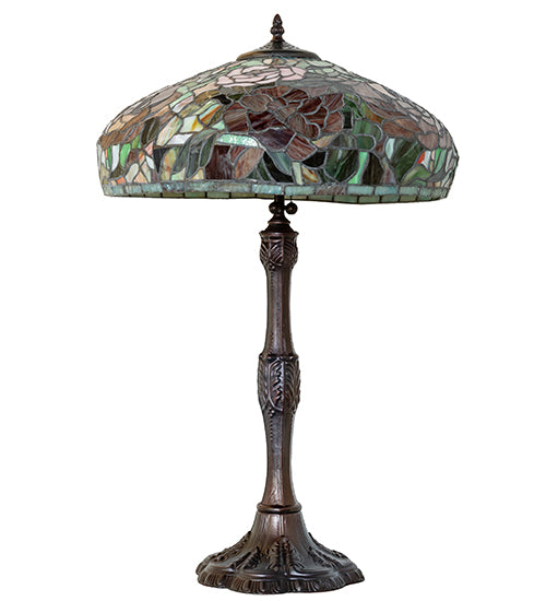 26" High Tiffany Peony Table Lamp