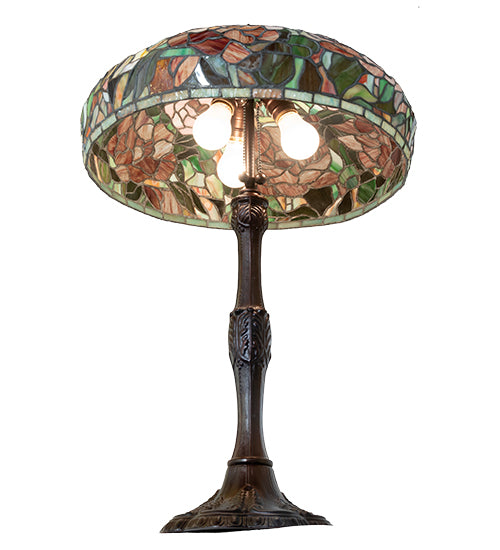 26" High Tiffany Peony Table Lamp