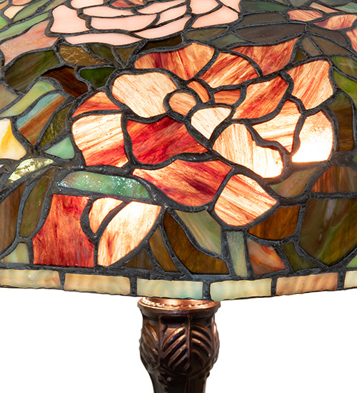 26" High Tiffany Peony Table Lamp