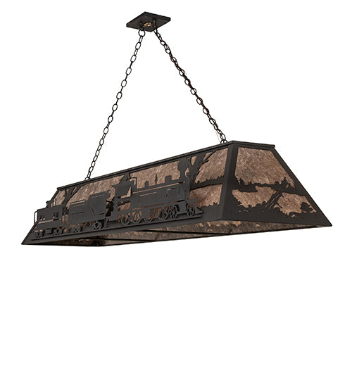 72" Long Train Oblong Pendant