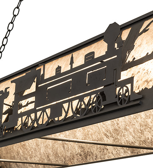 72" Long Train Oblong Pendant