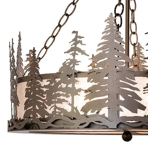 23" Wide Tall Pines Inverted Pendant