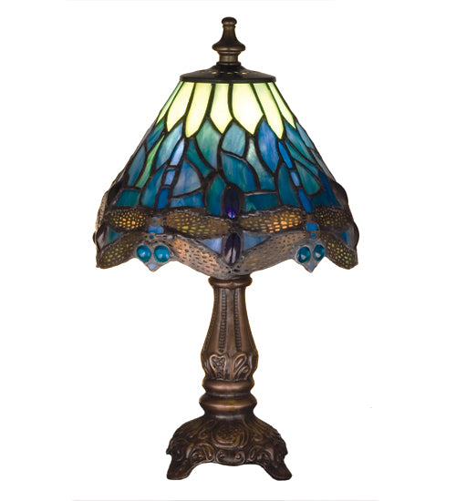 11.5"H Tiffany Hanginghead Dragonfly Mini Lamp