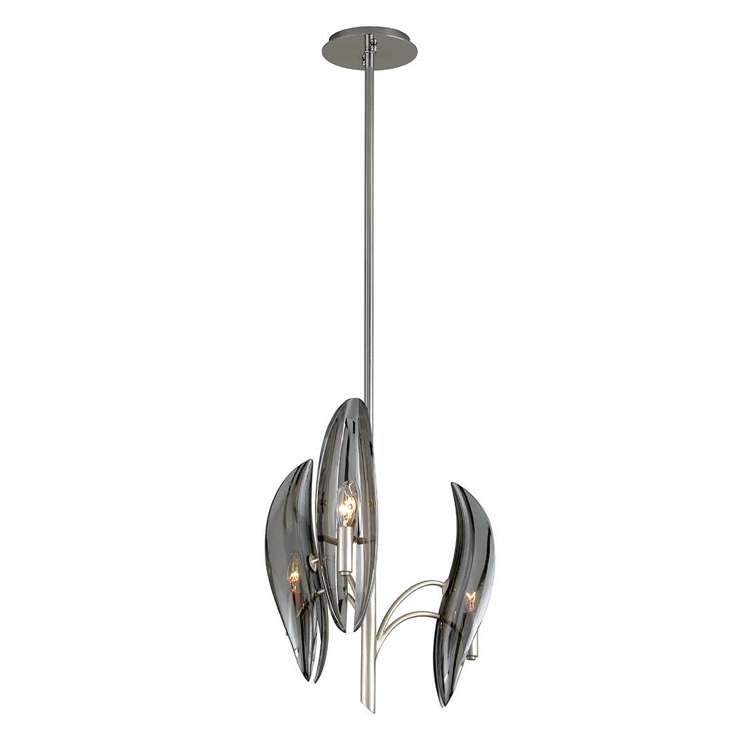 Sofia Chandelier 20" - Silver Leaf