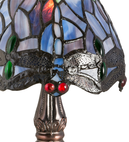 11.5"H Tiffany Hanginghead Dragonfly Mini Lamp