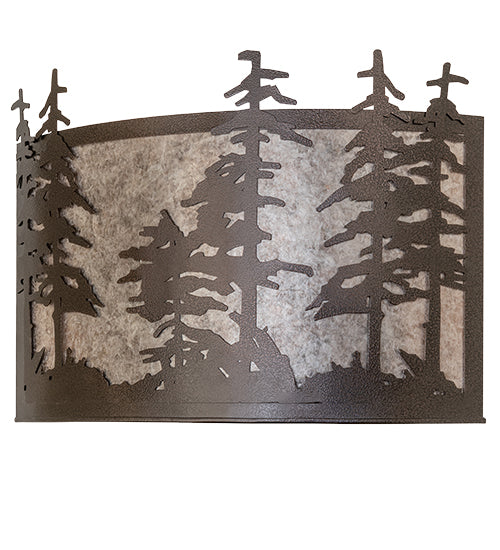 24" Wide Tall Pines Wall Sconce