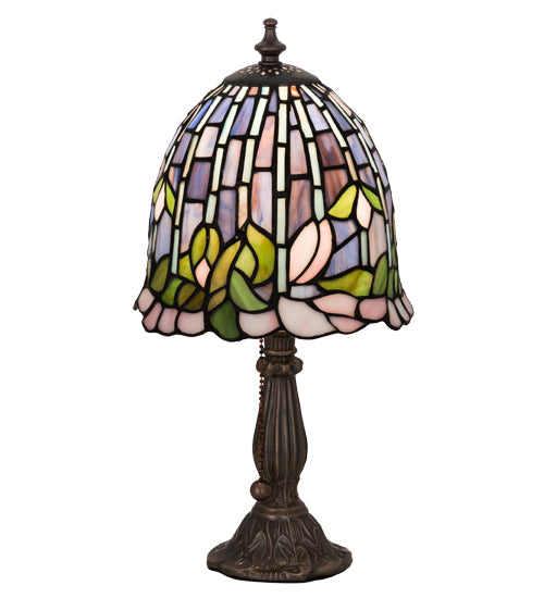 15" High Flowering Lotus Mini Lamp