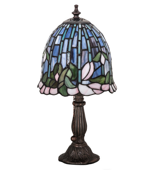 15" High Flowering Lotus Mini Lamp