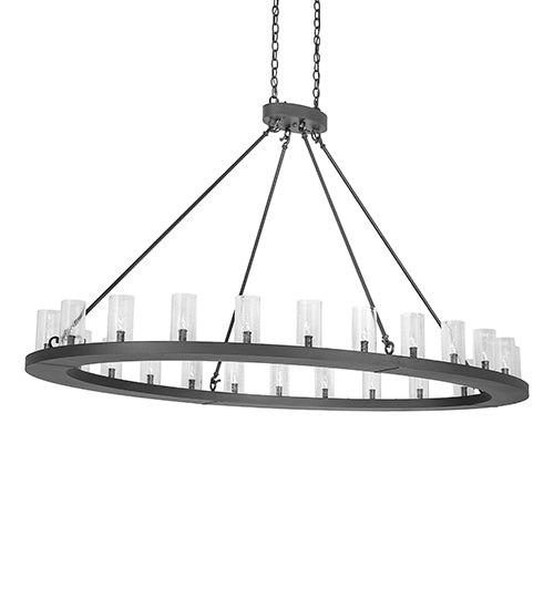 72" Long Loxley 24 Light Oblong Chandelier