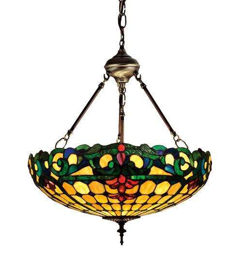 18"W Duffner & Kimberly Colonial Inverted Pendant