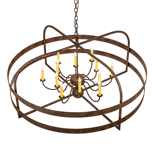 48" Wide Aldari 12 Light Chandelier