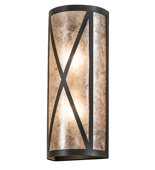 7" Wide Saltire Craftsman Wall Sconce