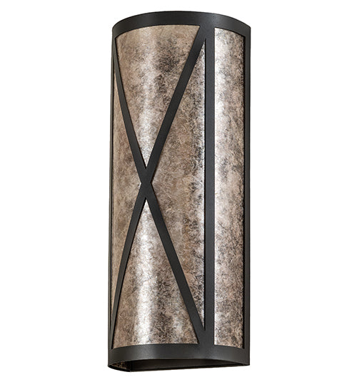 7" Wide Saltire Craftsman Wall Sconce