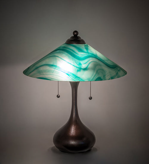 21" High Metro Mente Swirl Table Lamp