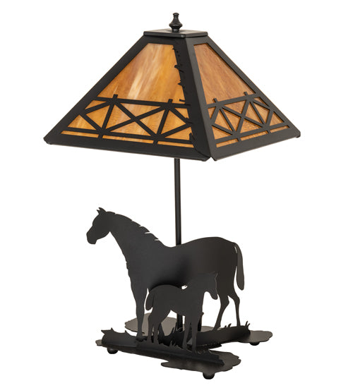 22" High Mare & Foal Table Lamp