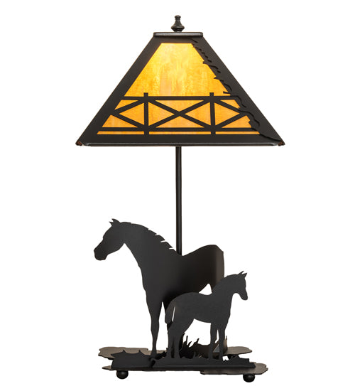 22" High Mare & Foal Table Lamp