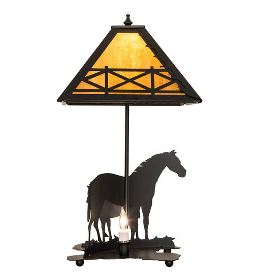 22" High Mare & Foal Table Lamp