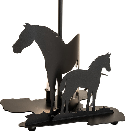 22" High Mare & Foal Table Lamp