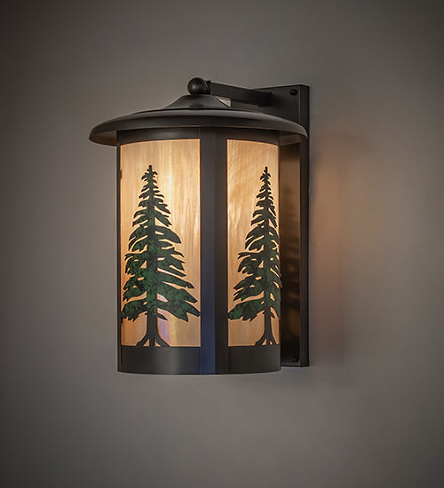 12" Wide Fulton Tall Pines Wall Sconce