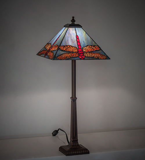 23" High Prairie Dragonfly Buffet Lamp