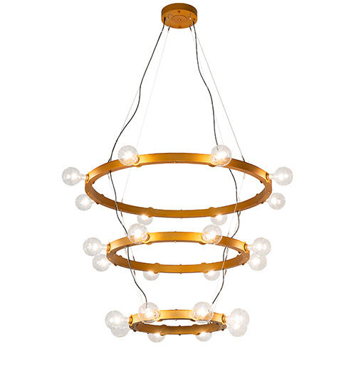 48" Wide Manheim Alva 24 Light Three Tier Chandelier