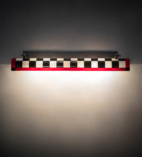 34.5" Wide Grand Prix Picture Light Wall Sconce