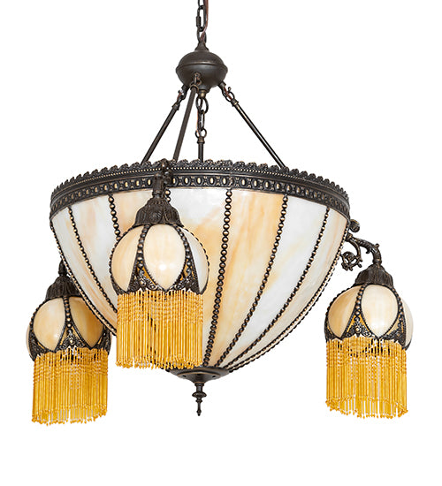 33" Wide Gothic 4 Light Chandelier