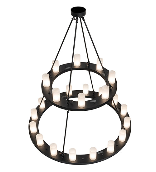 54" Wide Loxley 24 Light Two Tier Chandelier