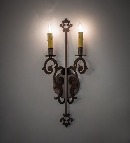 8" Wide Aneila 2 Light Wall Sconce