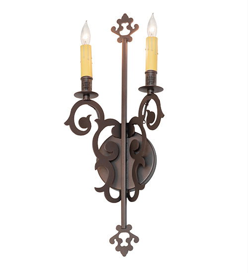 8" Wide Aneila 2 Light Wall Sconce