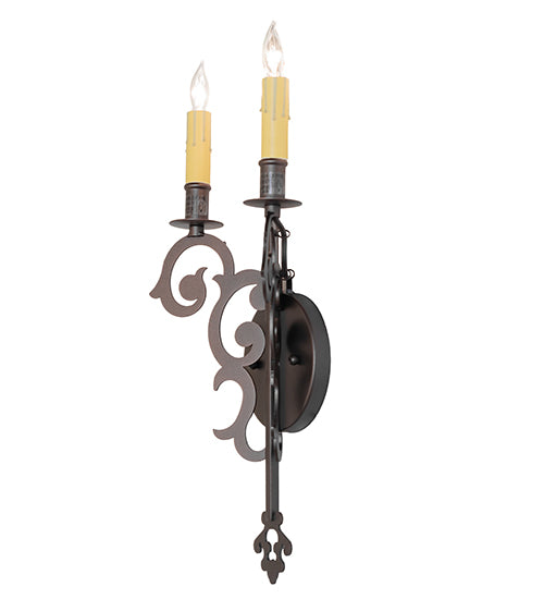 8" Wide Aneila 2 Light Wall Sconce