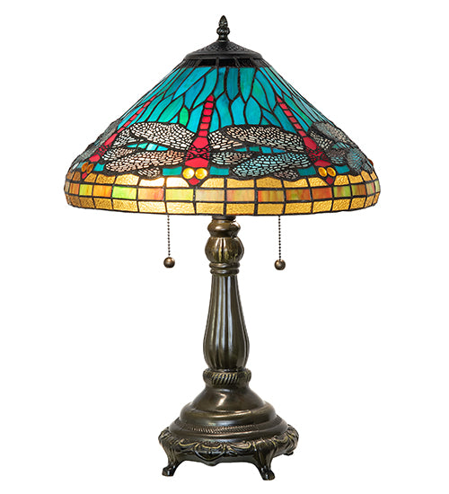 23" High Tiffany Dragonfly Table Lamp