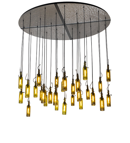 72" Wide Tuscan Vineyard 30 Light Cascading Pendant